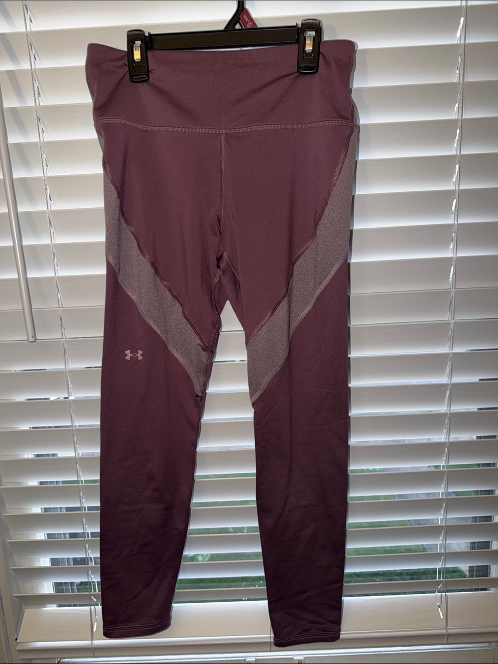 Under Armour Women's Plum High-Rise Leggings with Contrast Panels